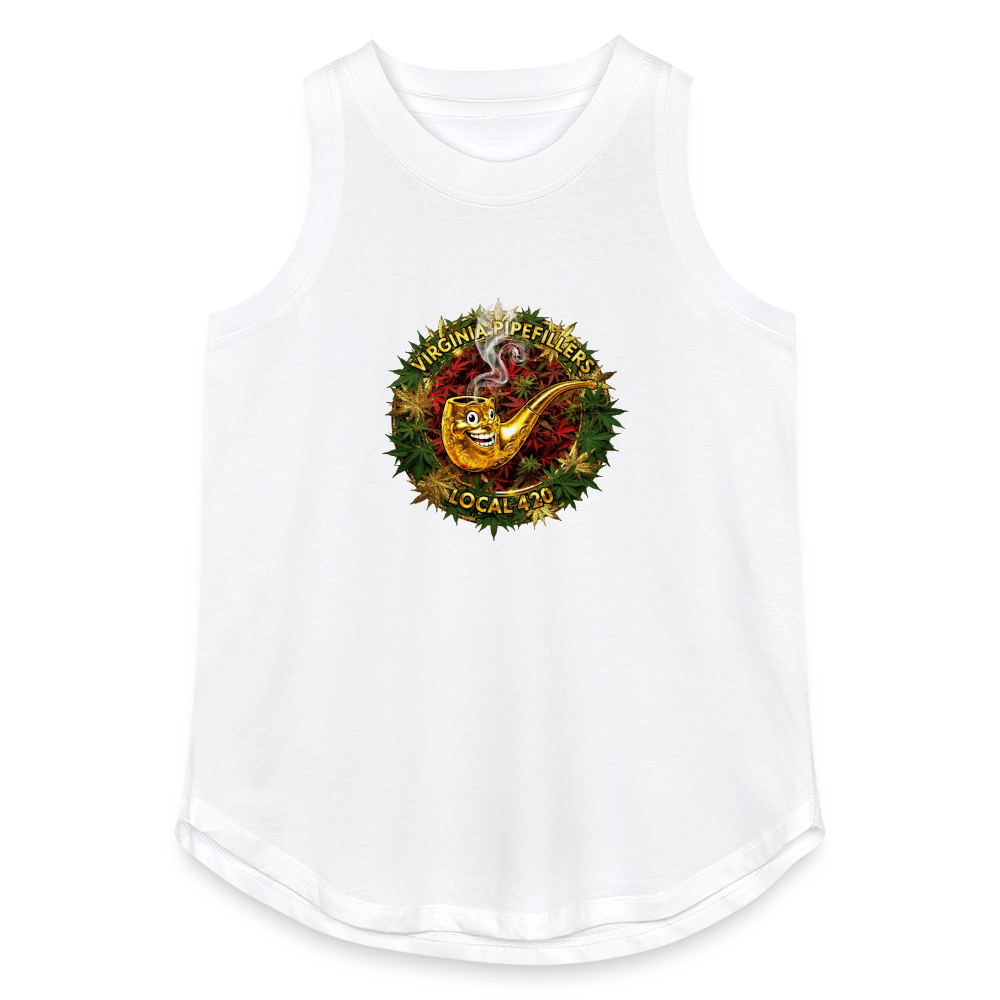 VIRGINIA PIPEFILLERS LOCAL 420 Women's Relaxed Tank Top - white