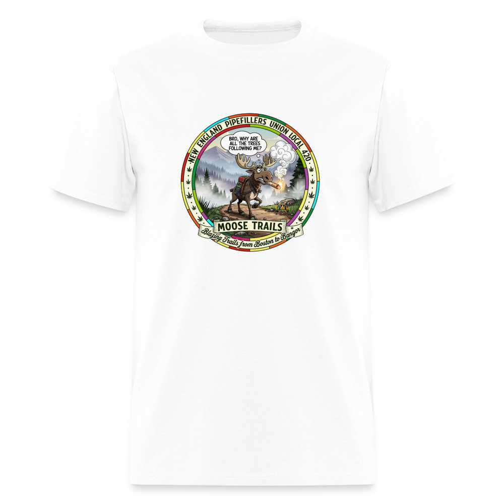 NEW ENGLAND PIPEFILLERS UNION LOCAL 420 "BRO" Soft Cotton Tee - white