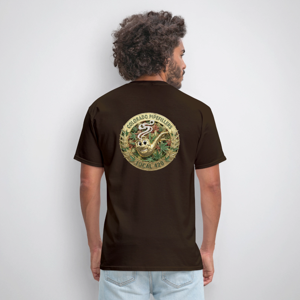 COLORADO PIPEFILLERS LOCAL 420 Men's T-Shirt - brown