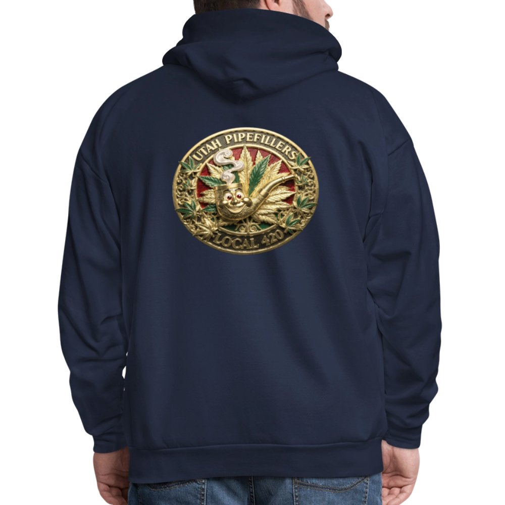 UTAH PIPEFILLERS LOCAL 420 F/B DESIGN Men's Hoodie - navy