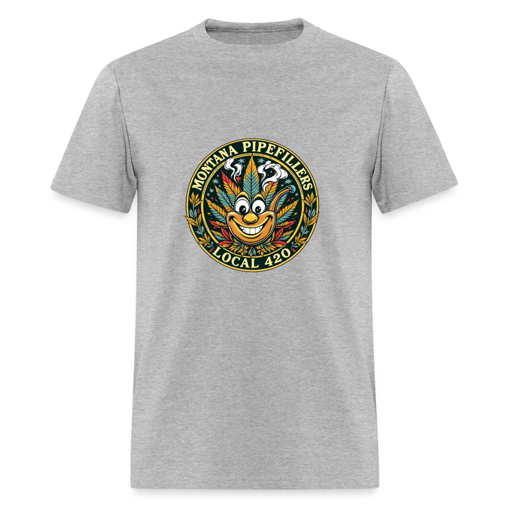 MONTANA PIPEFILLERS LOCAL 420 Men's T-Shirt - heather gray