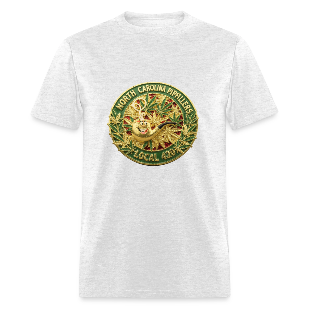 NORTH CAROLINA  PIPEFILLERS LOCAL 420 Men's T-Shirt - light heather gray