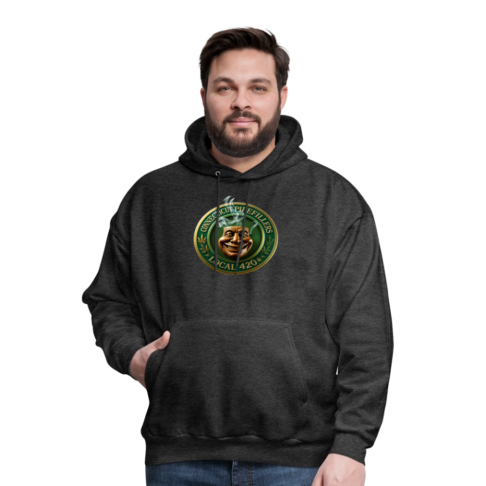 CONNECTICUT PIPEFILLERS LOCAL 420 F/B DESIGN Men's  Hoodie - charcoal grey