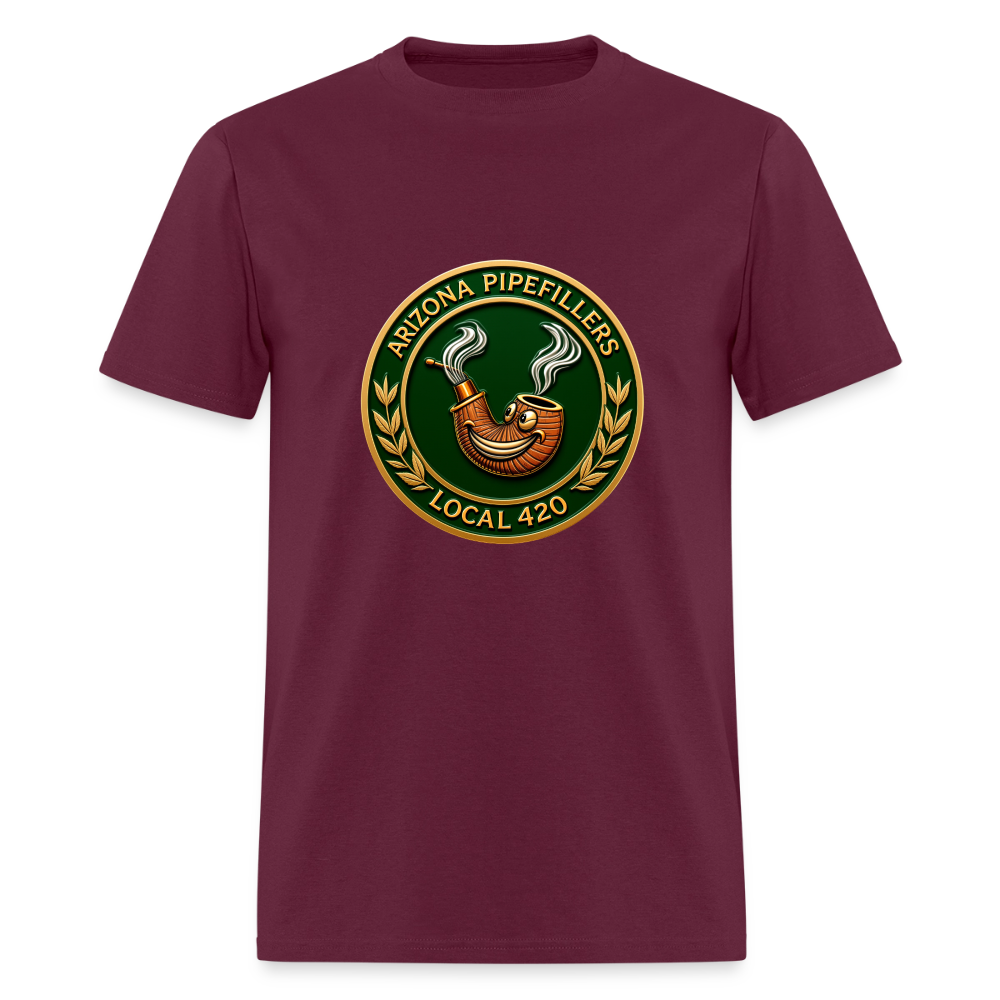 ARIZONIA PIPEFILLERS LOCAL 420 Men's T-Shirt - burgundy