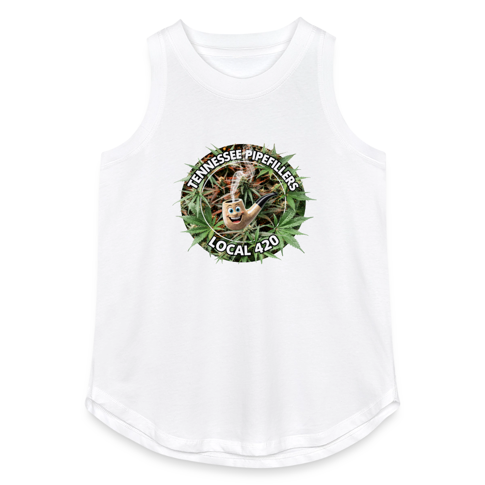 TENNESSEE PIPEFILLERS LOCAL 420 Women's Relaxed Tank Top - white