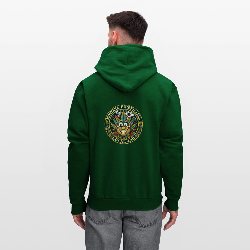 MONTANA PIPEFILLERS LOCAL 420 F/B DESIGN Men's Hoodie - forest green