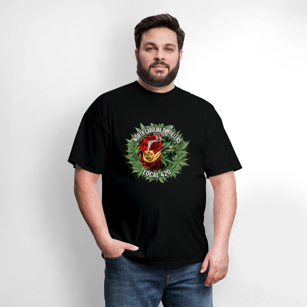 NORTH CAROLINA PIPEFILLERS LOCAL 420 Men's T-Shirt - black