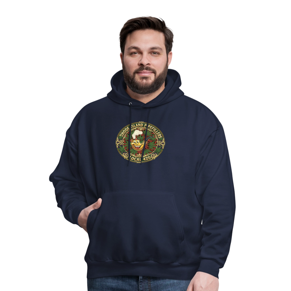 RHODE ISLAND PIPEFILLERS LOCAL 420 Men's Hoodie - navy
