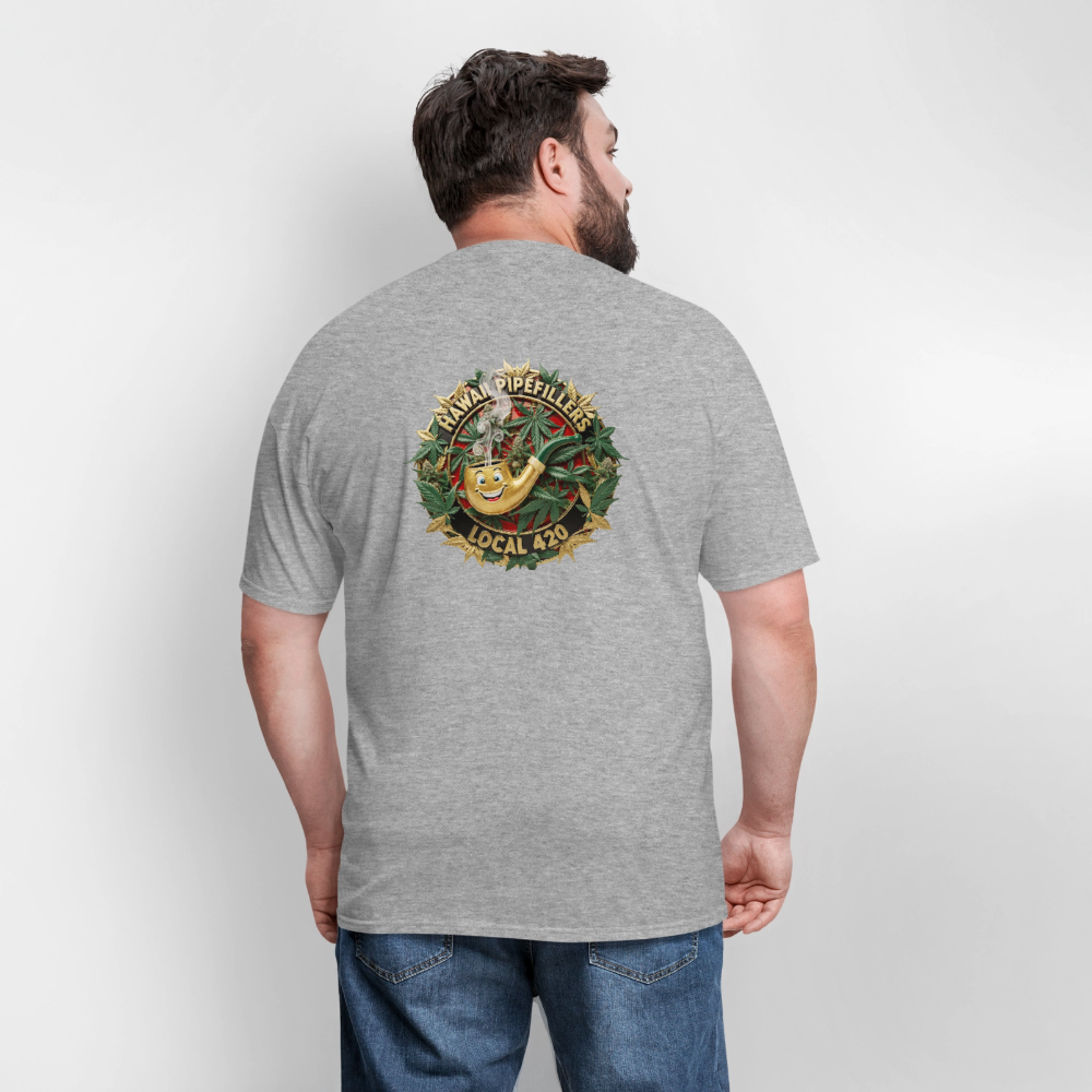 HAWAII PIPEFILLERS LOCAL 420 F/B DESIGN Men's T-Shirt - heather gray