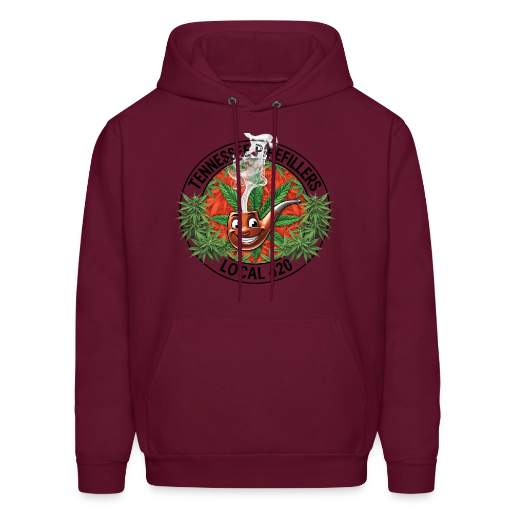 TENNESSEE PIPEFILLERS LOCAL 420 Men's Hoodie - burgundy