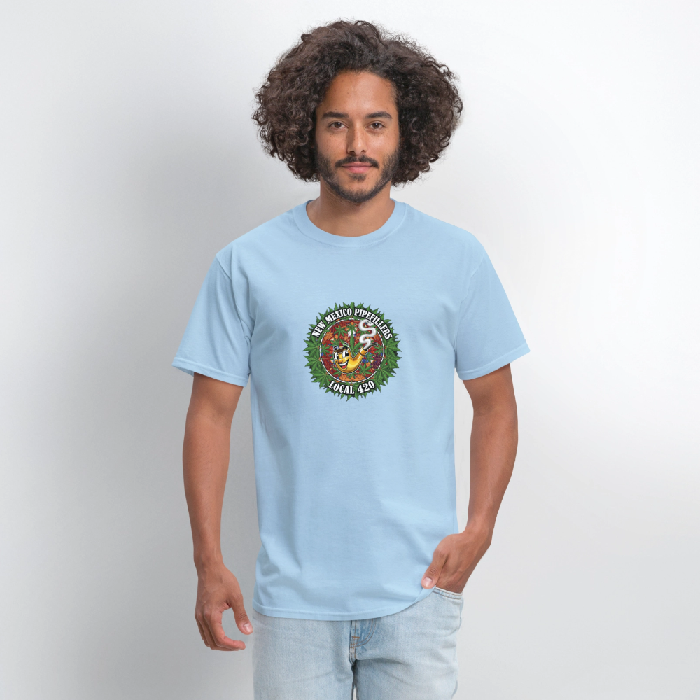 NEW MEXICO PIPEFILLERS LOCAL 420 MEN'S T-Shirt - powder blue