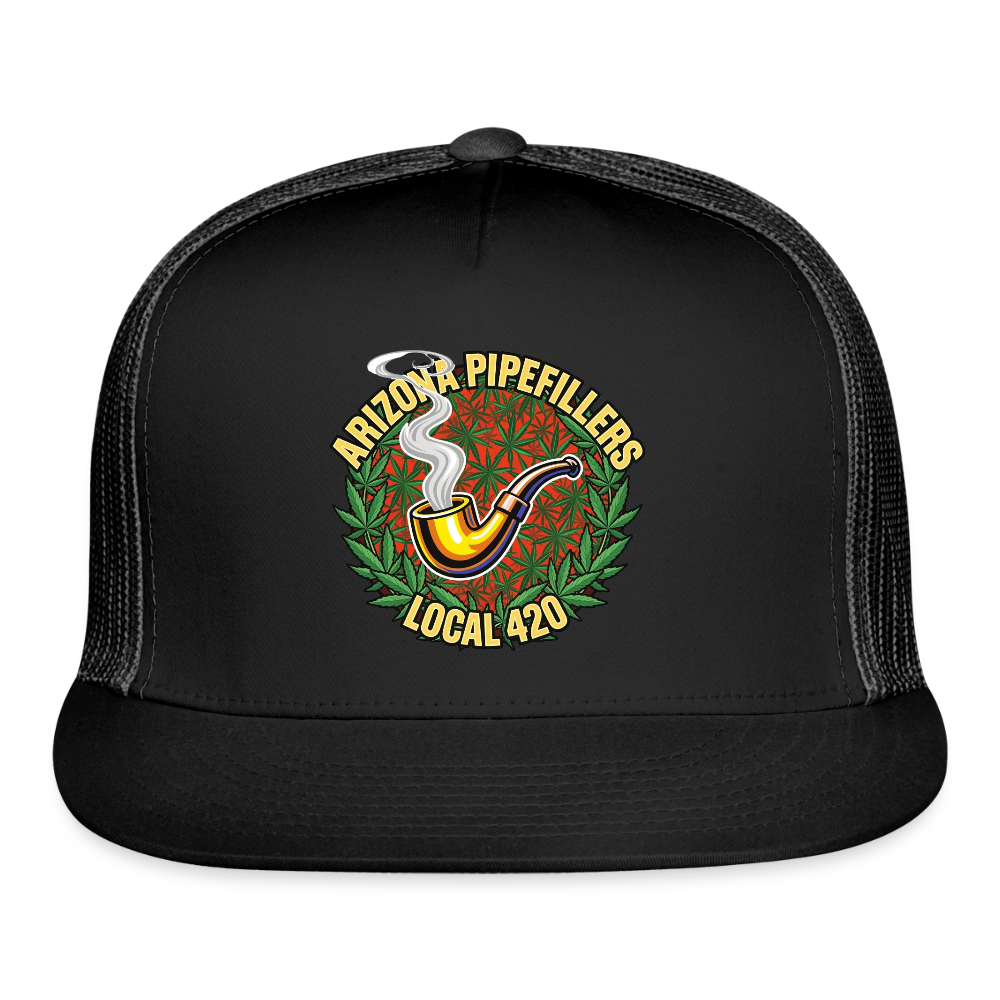 ARIZONA PIPEFILLERS LOCAL 420 Trucker Hat - black/black