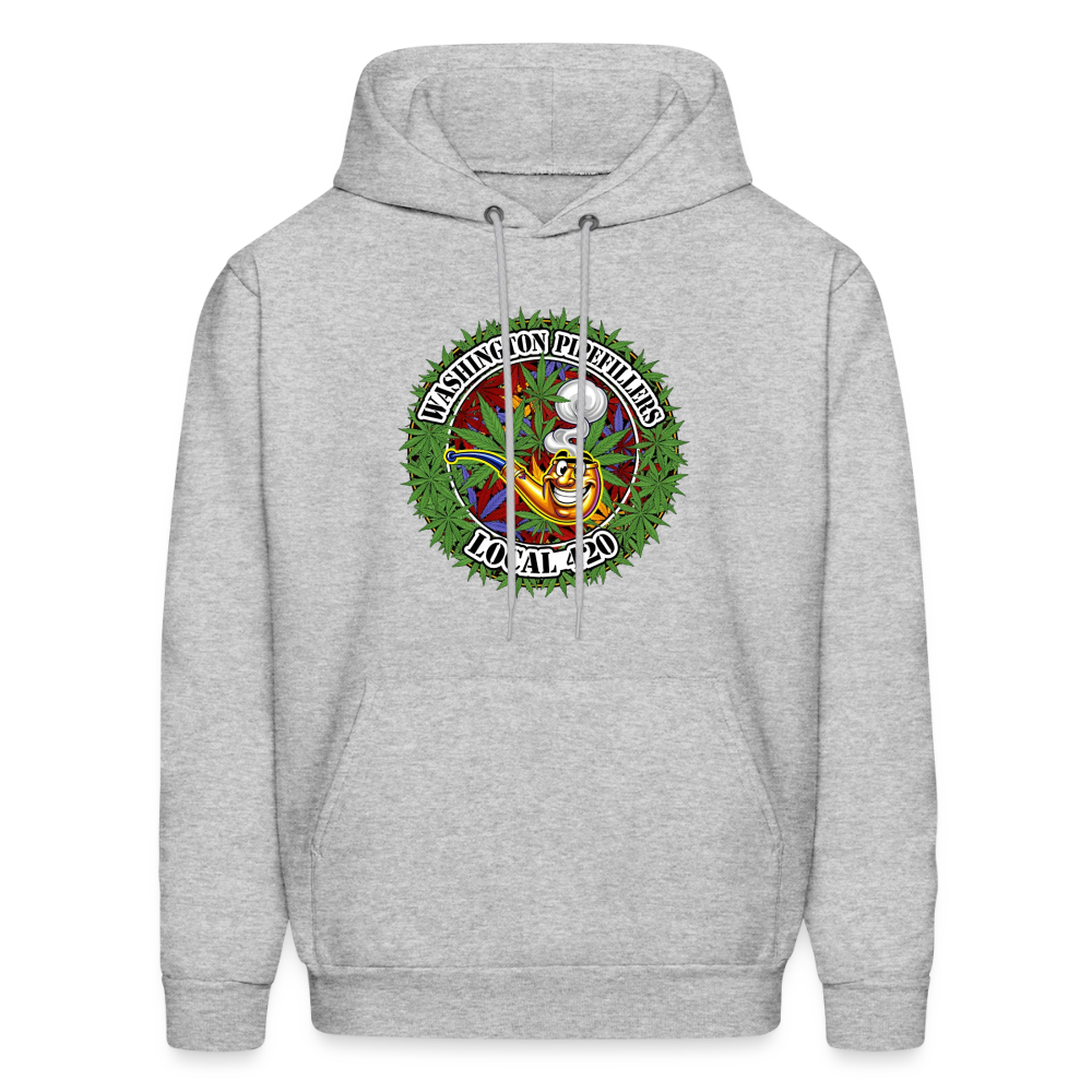 WASHINGTON PIPEFILLERS LOCAL 420 F/B DESIGN Men's Hoodie - heather gray