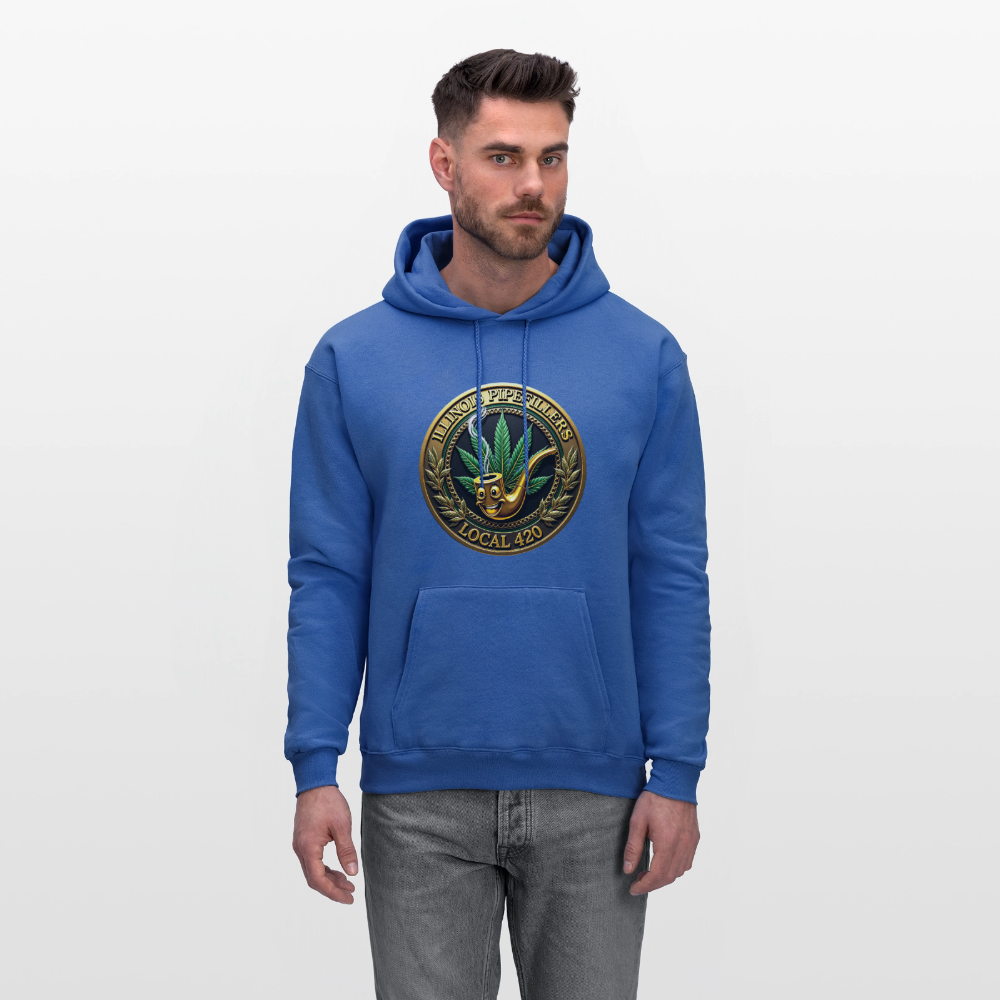 ILLINOIS PIPEFILLERS LOCAL 420 F/B DESIGN Men's Hoodie - royal blue