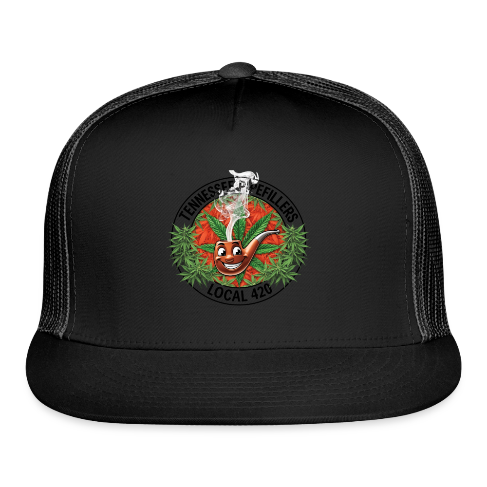 TENNESSEE PIPEFILLERS LOCAL 420 Trucker Hat - black/black