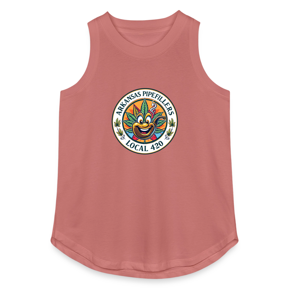 ARKANSAS PIPEFILLERS LOCAL 420 Women's Relaxed Tank Top - mauve