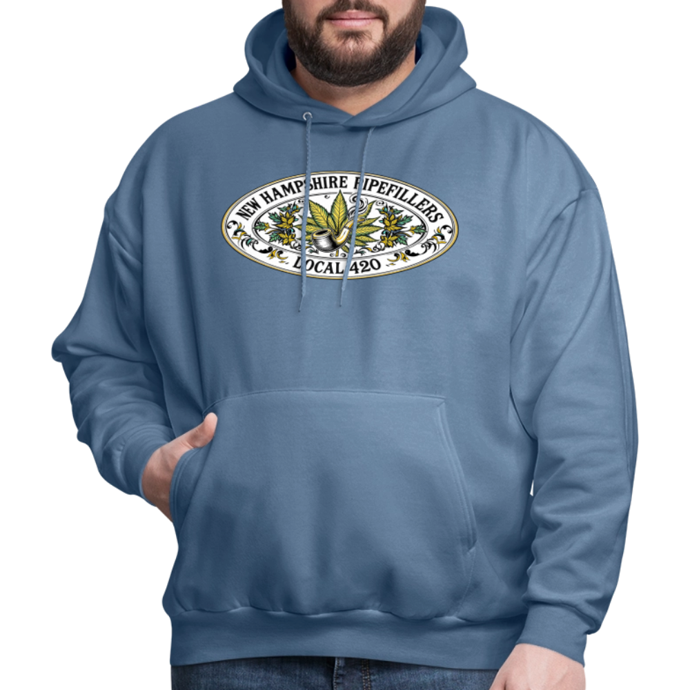 NEW HAMPSHIRE PIPEFILLERS LOCAL 420 Men's Hoodie - denim blue