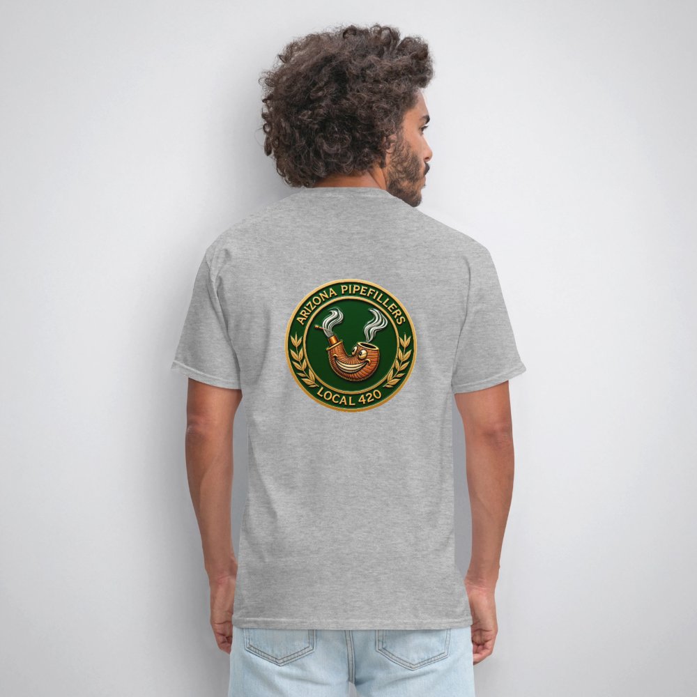 ARIZONIA PIPEFILLERS LOCAL 420 F/B DESIGN Men's T-Shirt - heather gray