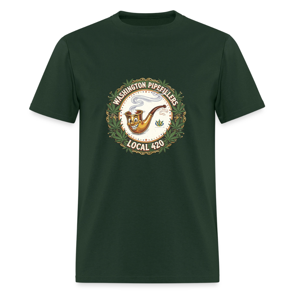 WASHINGTON PIPEFILLERS LOCAL 420 Men's T-Shirt - forest green