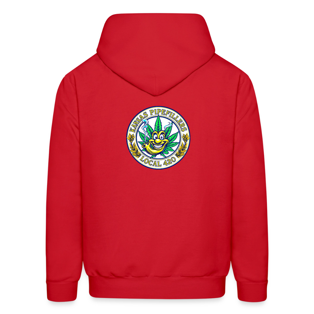 KANSAS PIPEFILLERS LOCAL 420 F/B DESIGNS Men's Hoodie - red