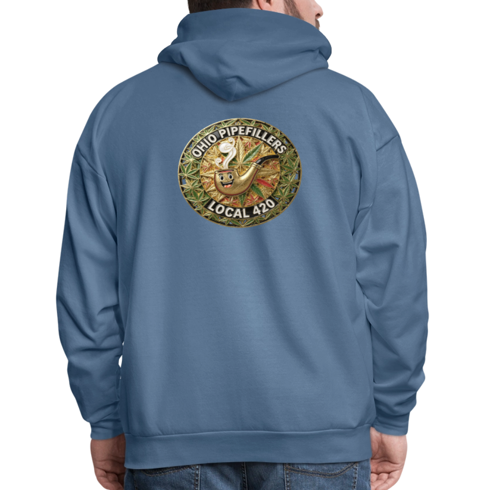 OHIO PIPEFILLERS LOCAL 420  F/B DESIGNS Men's Hoodie - denim blue
