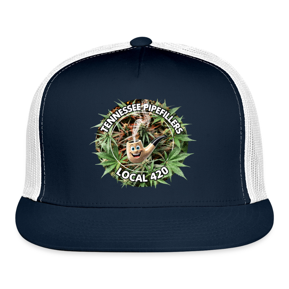 TENNESSEE PIPEFILLERS LOCAL 420 Trucker Hat - navy/white