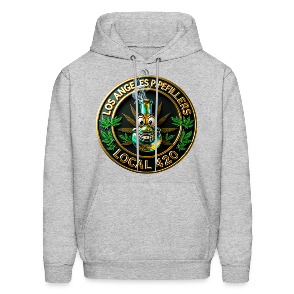 LOS ANGLES PIPEFILLERS LOCAL 420 Men's Hoodie - heather gray