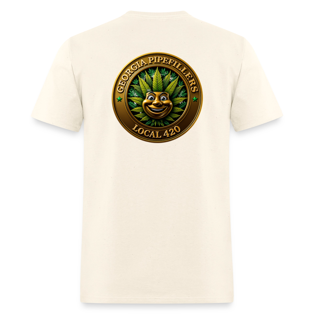 GEORGIA PIPEFILLERS LOCAL 420 F/B DESIGN  Men's T-Shirt - sweet cream heather