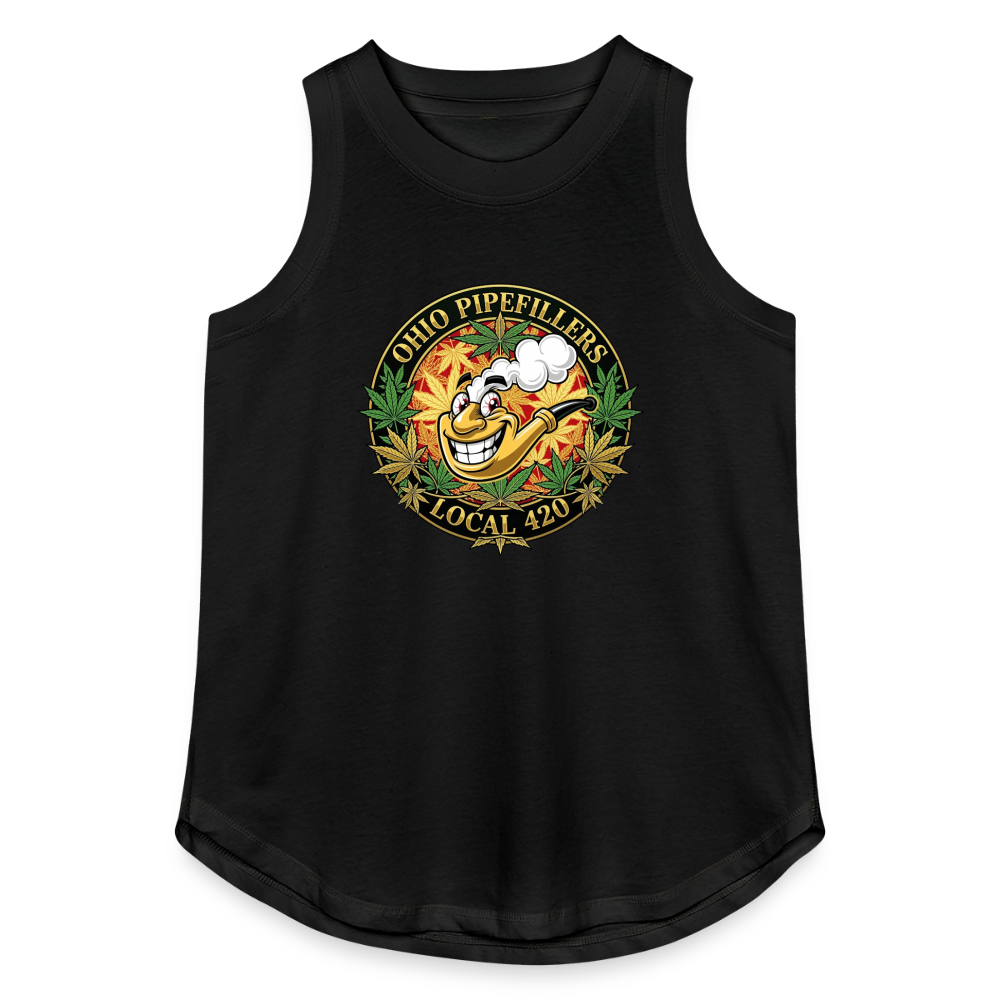 OHIO PIPEFILLERS LOCAL420 Women's Relaxed Tank Top - black