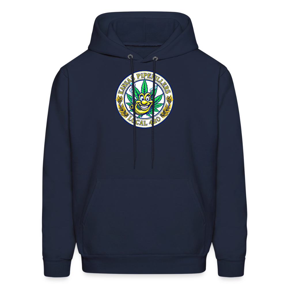 KANSAS PIPEFILLERS LOCAL 420 F/B DESIGNS  Men's Hoodie - navy
