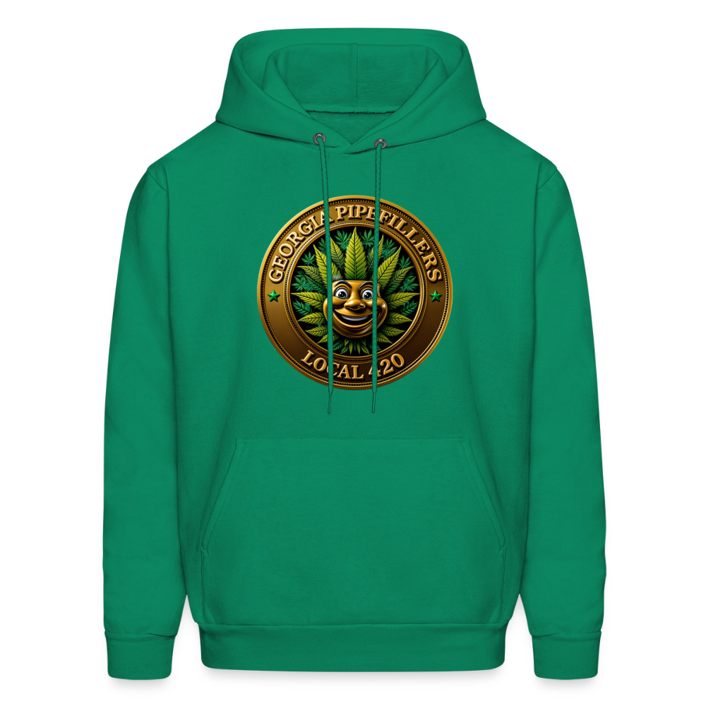 GEORGIA PIPEFILLERS LOCAL 420 F/B DESIGN Men's Hoodie - kelly green