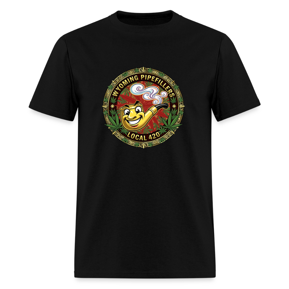 WYOMING PIPEFILLERS LOCAL 420 Men's T-Shirt - black