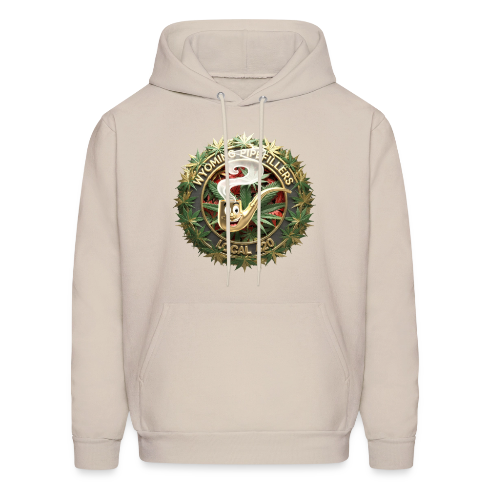 WYOMING PIPEFILLERS LOCAL 420 Men's Hoodie - Sand