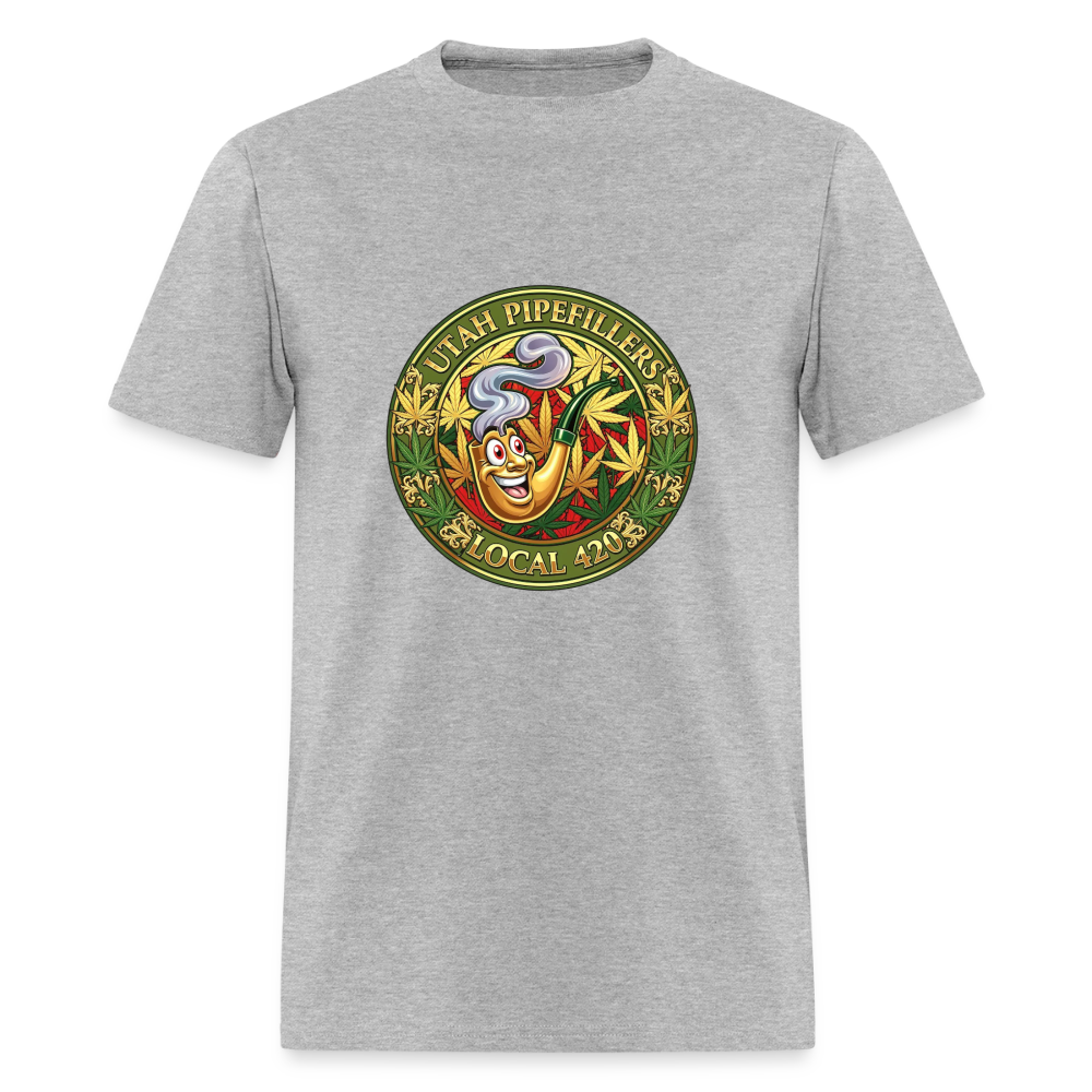 UTAH PIPEFILLERS LOCAL 420 Men's T-Shirt - heather gray