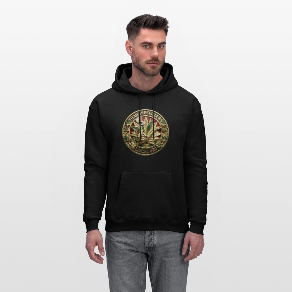UTAH PIPEFILLERS LOCAL 420 Men's  Hoodie - black