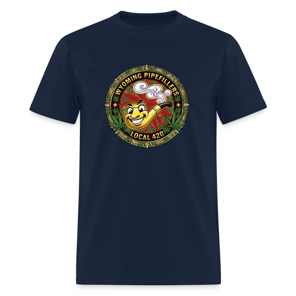 WYOMING PIPEFILLERS LOCAL 420 Men's T-Shirt - navy