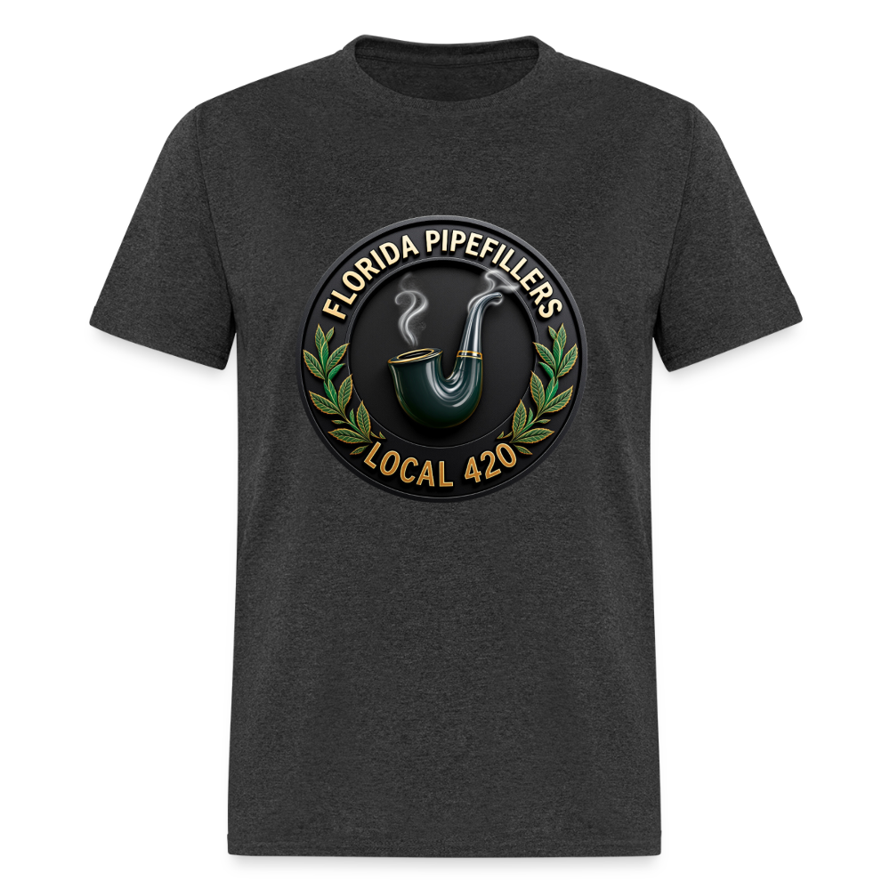 FLORIDA PIPEFILLERS LOCAL 420 F/B DESIGN Men's T-Shirt - heather black