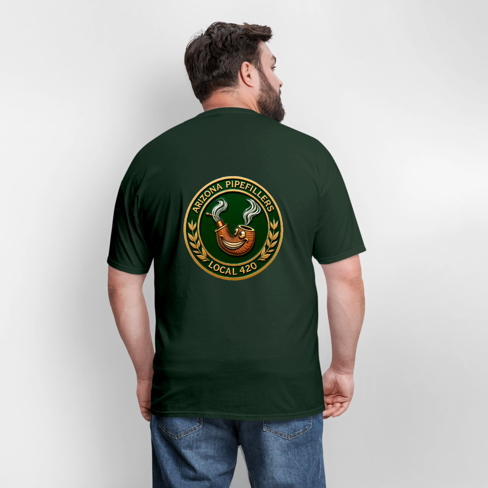 ARIZONIA PIPEFILLERS LOCAL 420 F/B DESIGN Men's T-Shirt - forest green