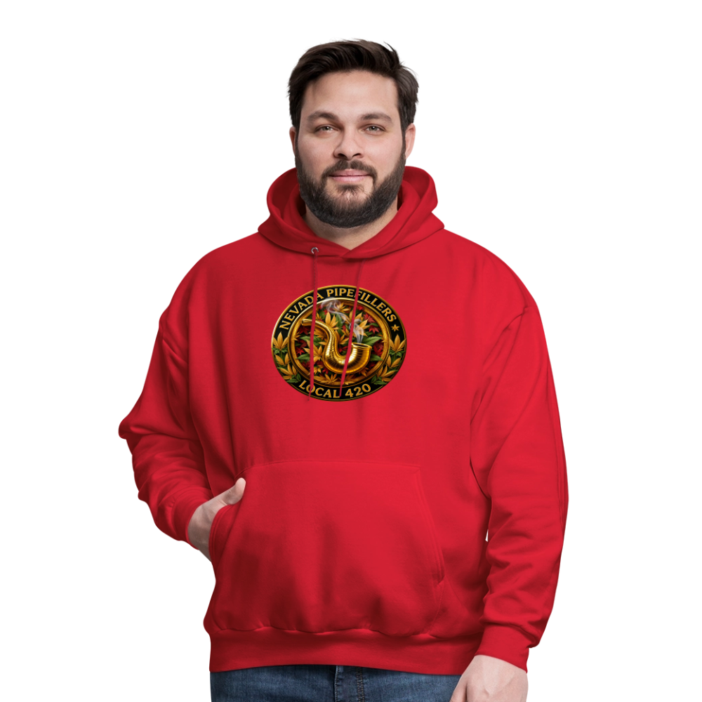NEVADA PIPEFILLERS LOCAL 420  Men's Hoodie - red