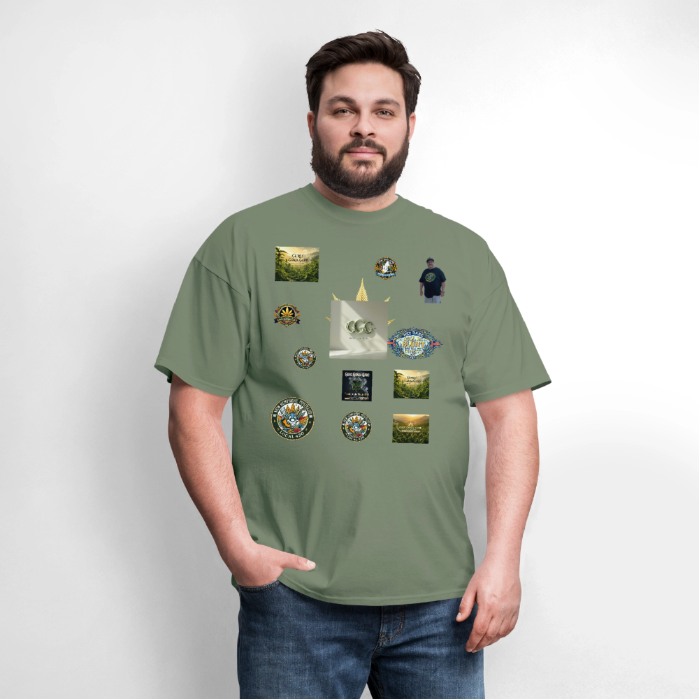 GGG LOGO SHIRT SAMPLES Men's T-Shirt | GILDAN 5000 - military green