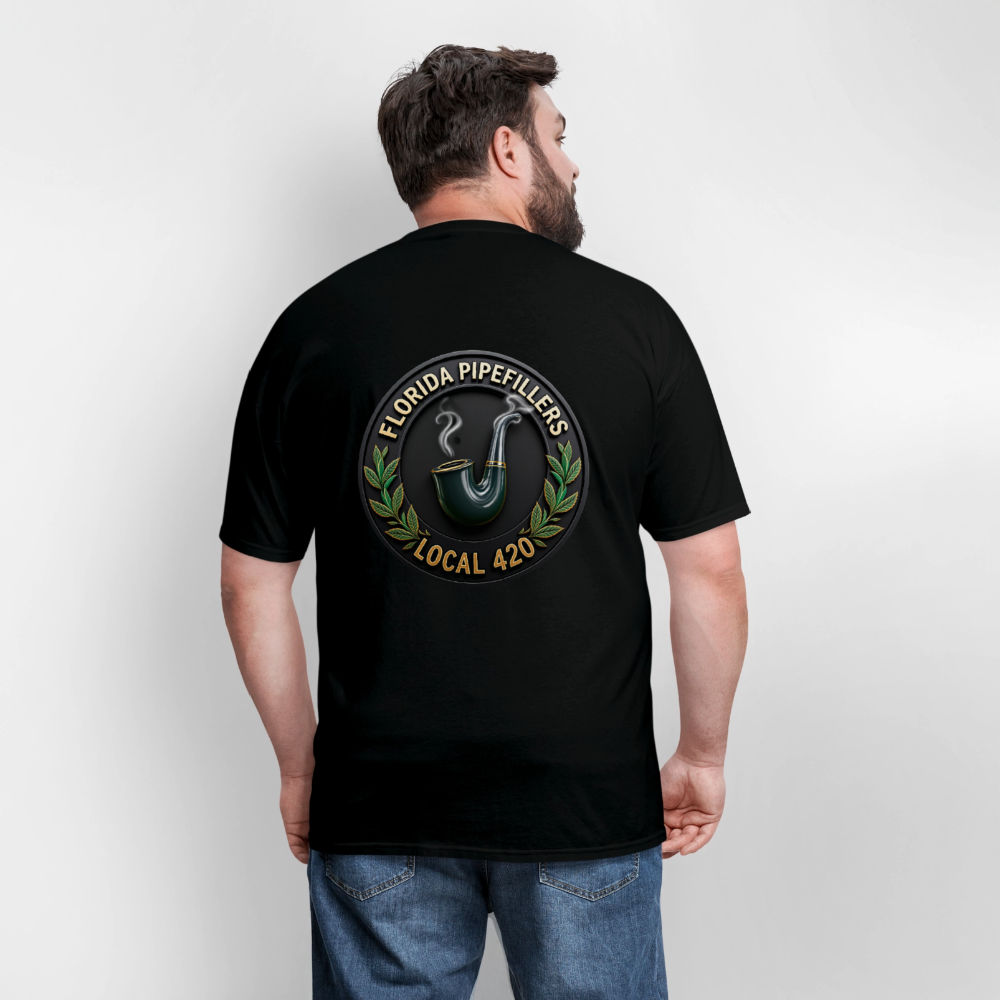 FLORIDA PIPEFILLERS LOCAL 420 F/B DESIGN Men's T-Shirt - black