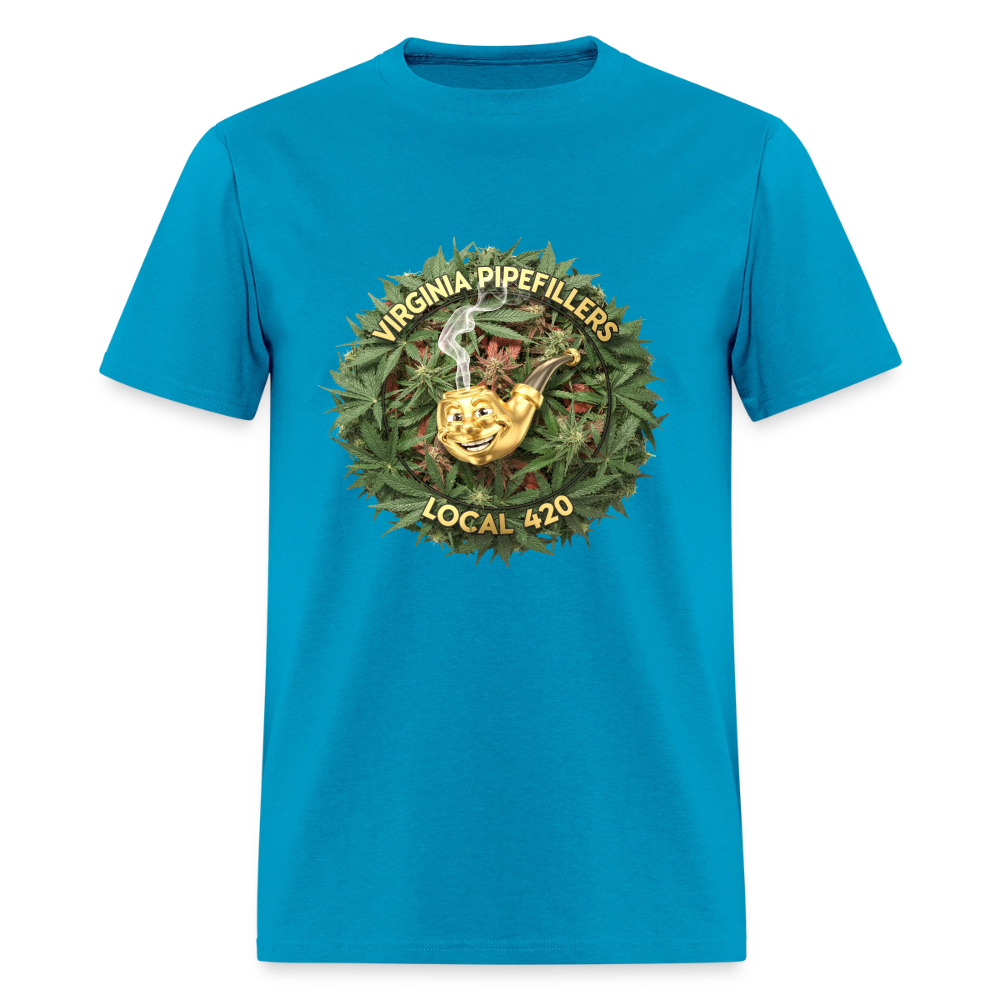 VIRGINIA PIPEFILLERS LOCAL 420 Men's T-Shirt - turquoise
