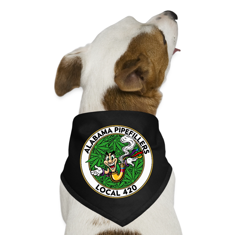 ALABAMA PIPEFILLERS LOCAL 420 Union Dog Bandana - black