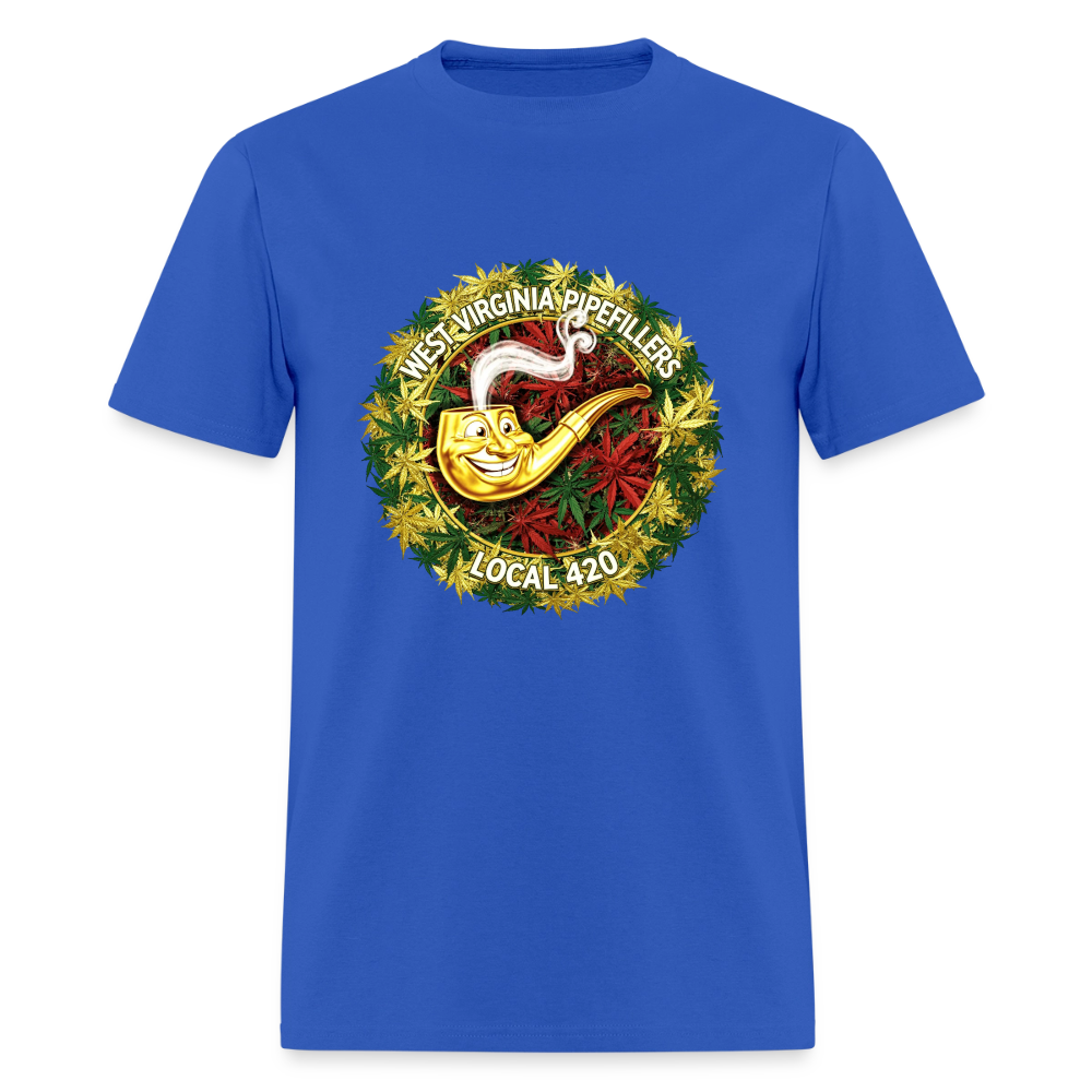 WEST VIRGINIA PIPIEFILLERS LOCAL 420 Men's T-Shirt - royal blue