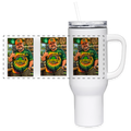 GURU GANJA GARB THE ORIGINAL GURU 40 Oz Stainless Steel Travel Tumbler - white