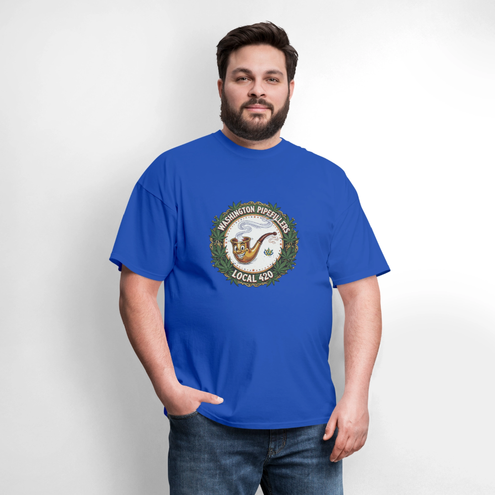 WASHINGTON PIPEFILLERS LOCAL 420 Men's T-Shirt - royal blue