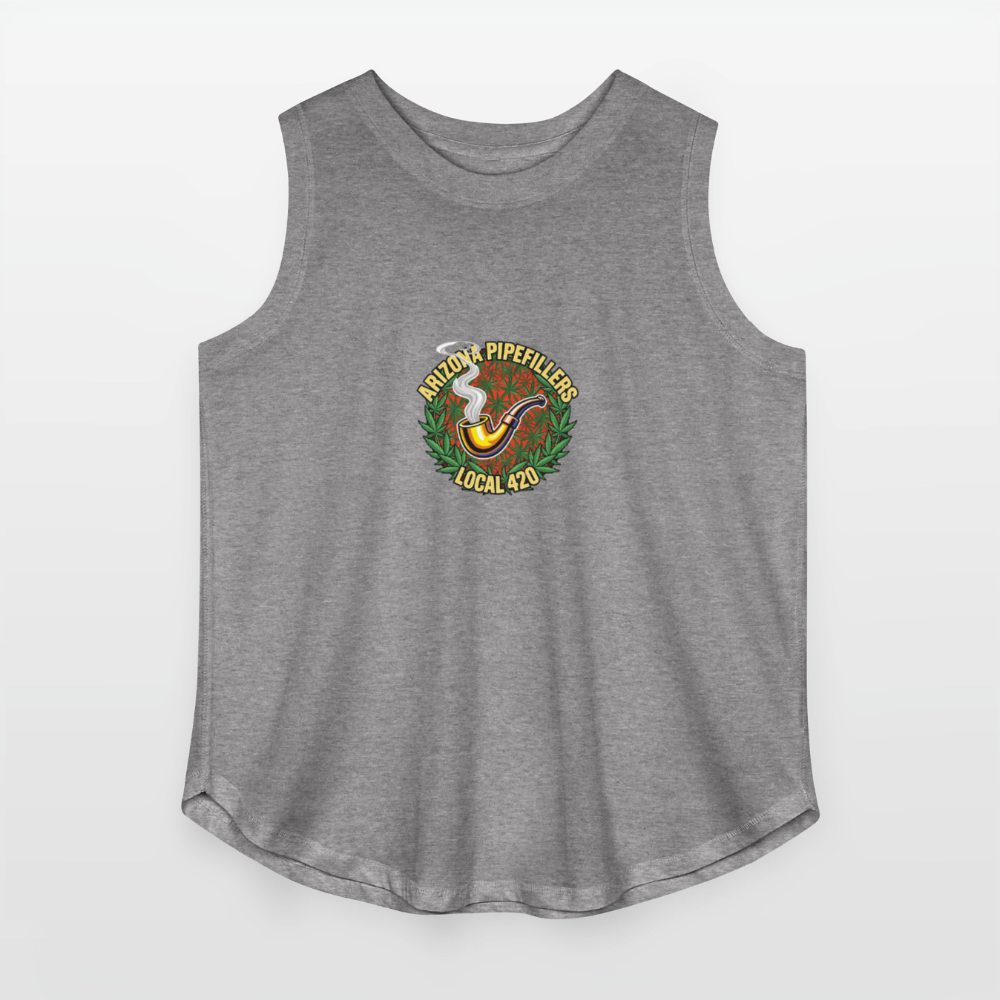ARIZONA PIPEFILLERS LOCAL 420 F/B DESIGN Women's Curvy Relaxed Tank Top - granite heather 