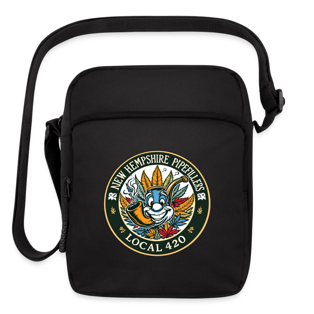 NEW HEMPSHIRE PIPEFILLERS LOCAL 420 Upright Crossbody Bag - black