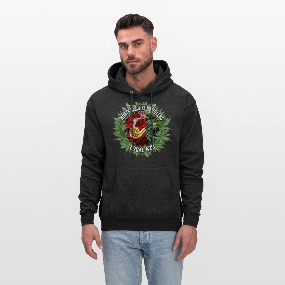 NORTH CAROLINA  PIPEFILLERS LOCAL 420 Men's Hoodie - charcoal grey