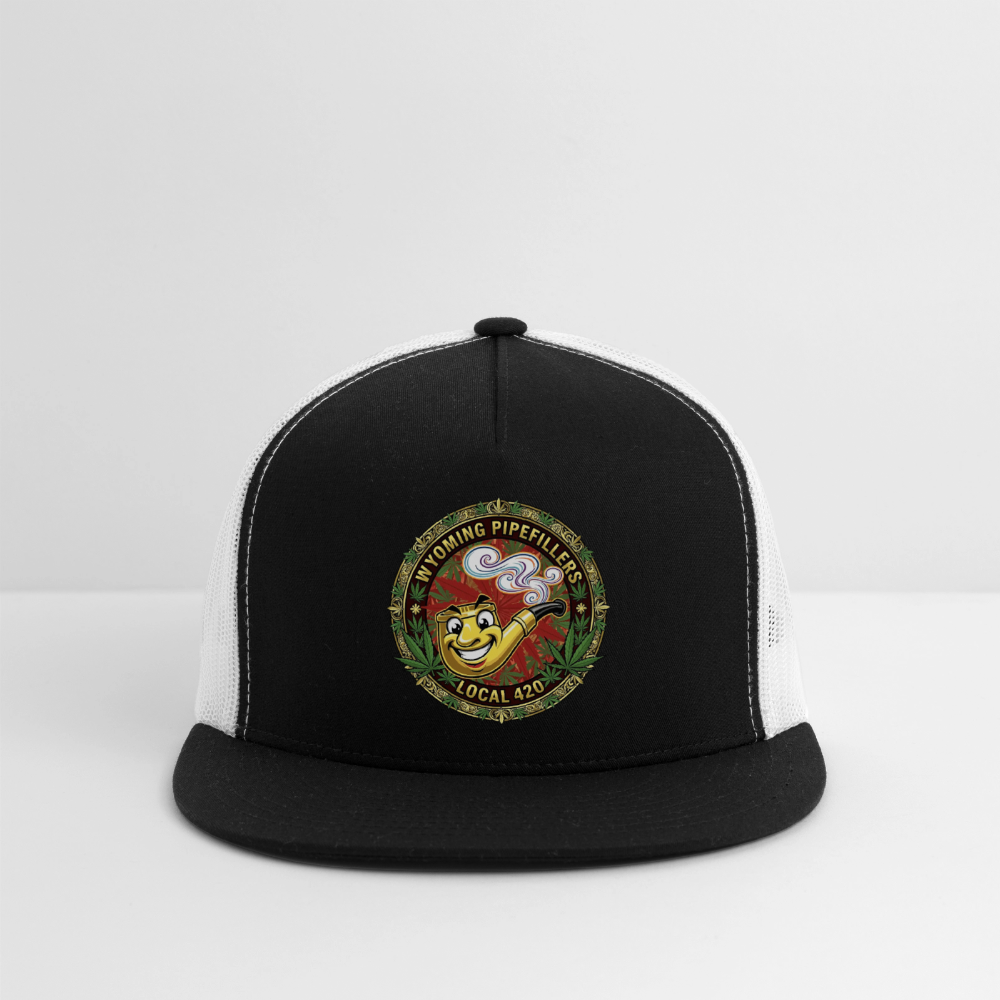 WYOMING PIPEFILLERS LOCAL 420 Trucker Hat - black/white
